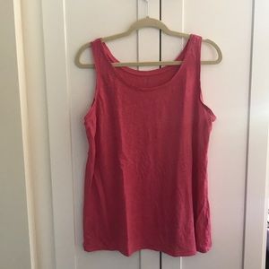 Eileen Fisher tank, medium, coral